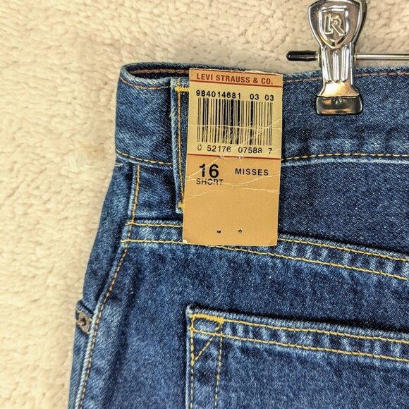 Levi Strauss Signature Jeans Womens Misses 16 Short Relaxed Fit Tapered Leg - Picture 6 of 6